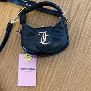 Juicy Couture Liquorice Glossy Black Mini Bag